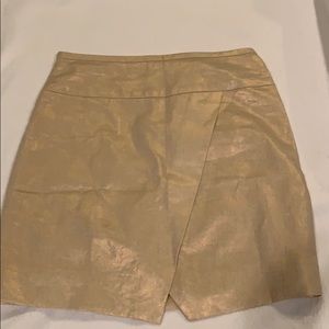 Jcrew gold thread skirt sz 0